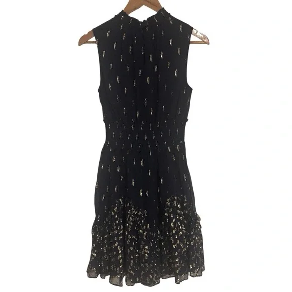 Rebecca Taylor Metallic Ruffle Dress - Picture 3 of 4